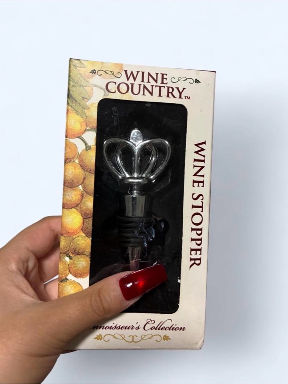 Silver Crown Wine Stopper - NWT